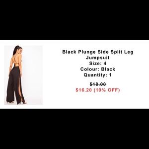 Black summer jumpsuit